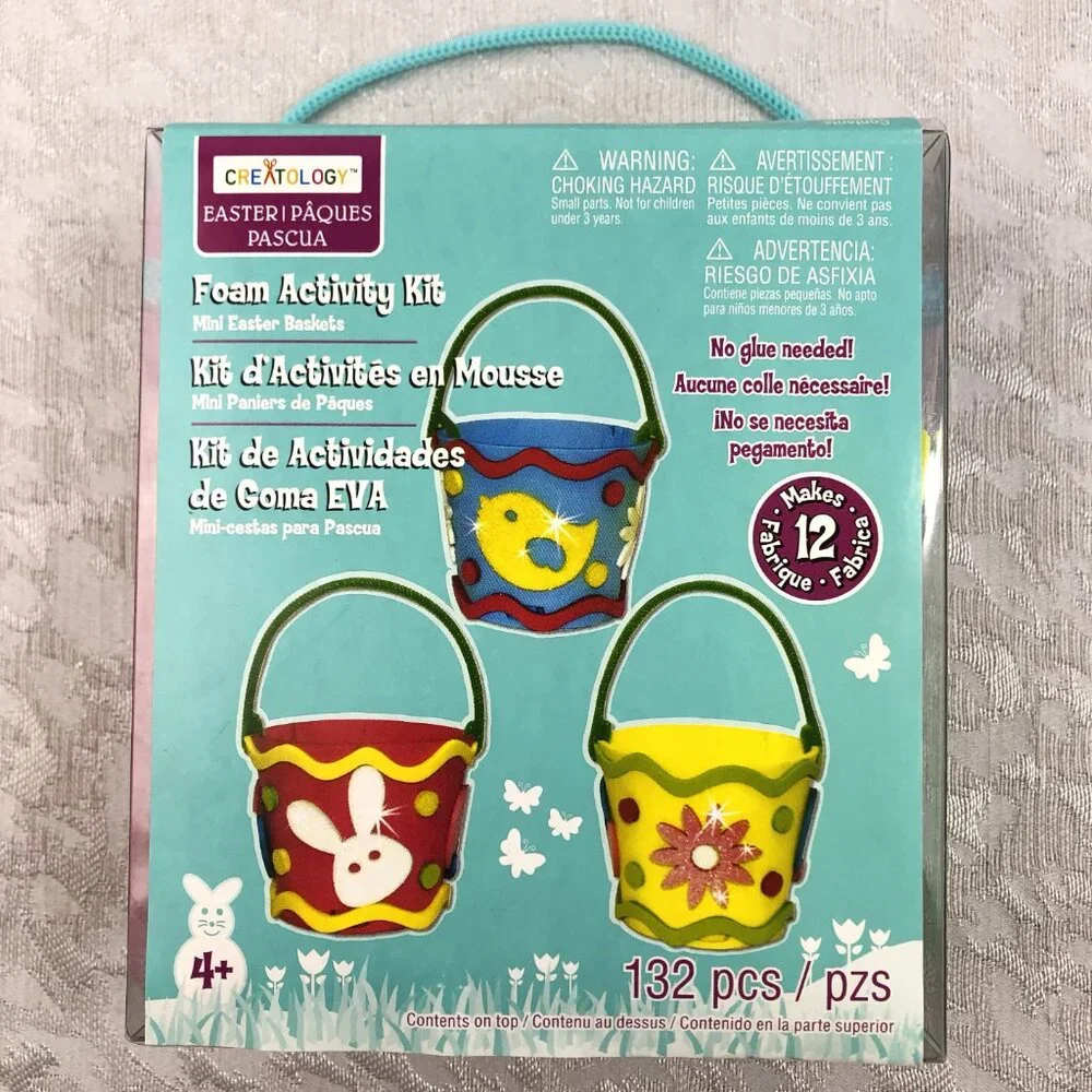 Creatology Easter Craft Bundle: Foam Baskets + Paint Posters + Felt Stickers NWT